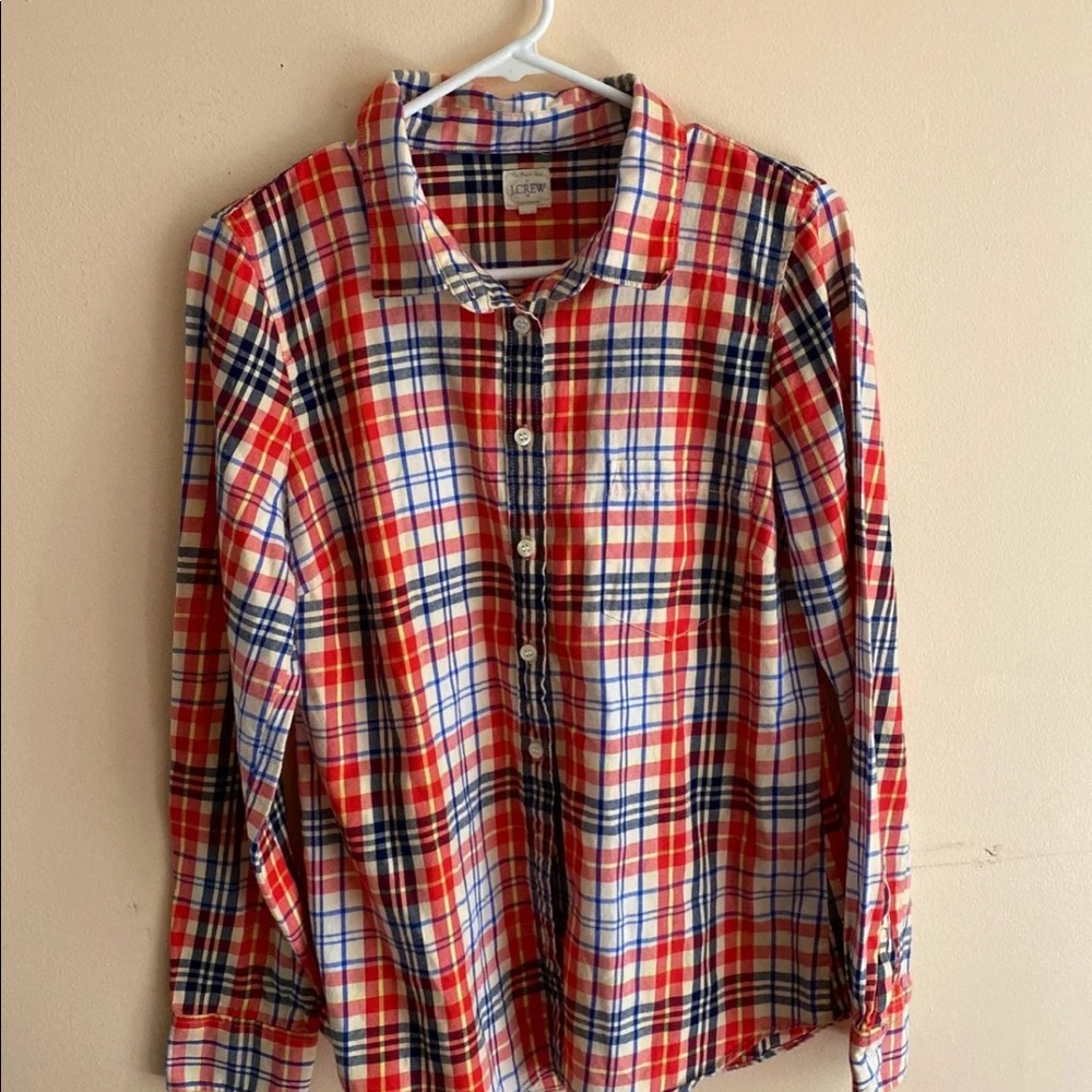 J.Crew perfect fit plaid shirt